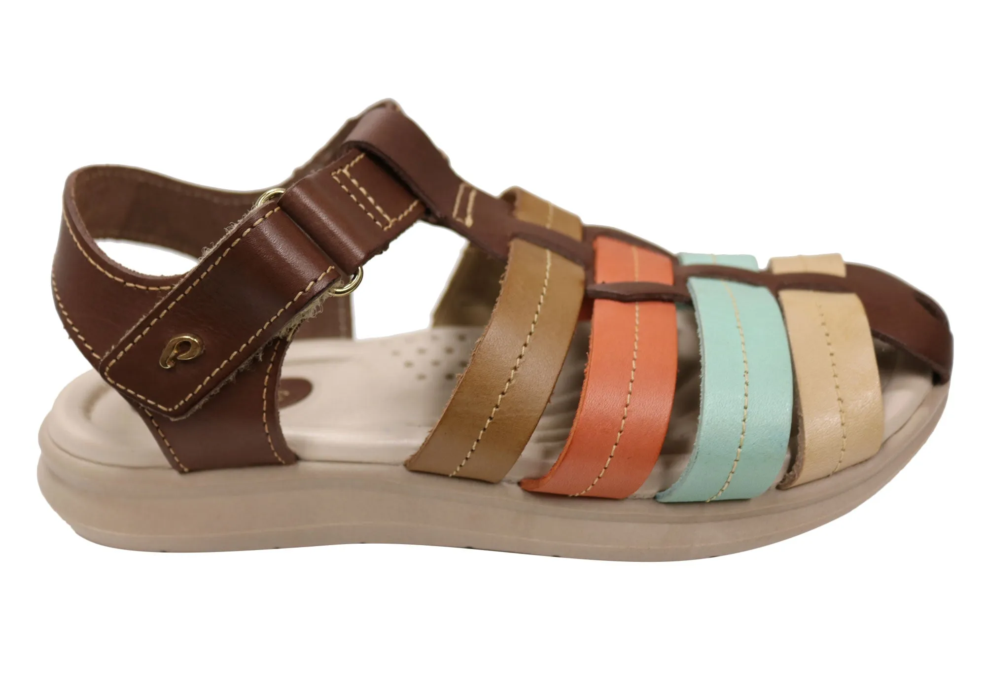 Pegada Nancy Womens Comfortable Leather Sandals Made In Brazil Quality Design
