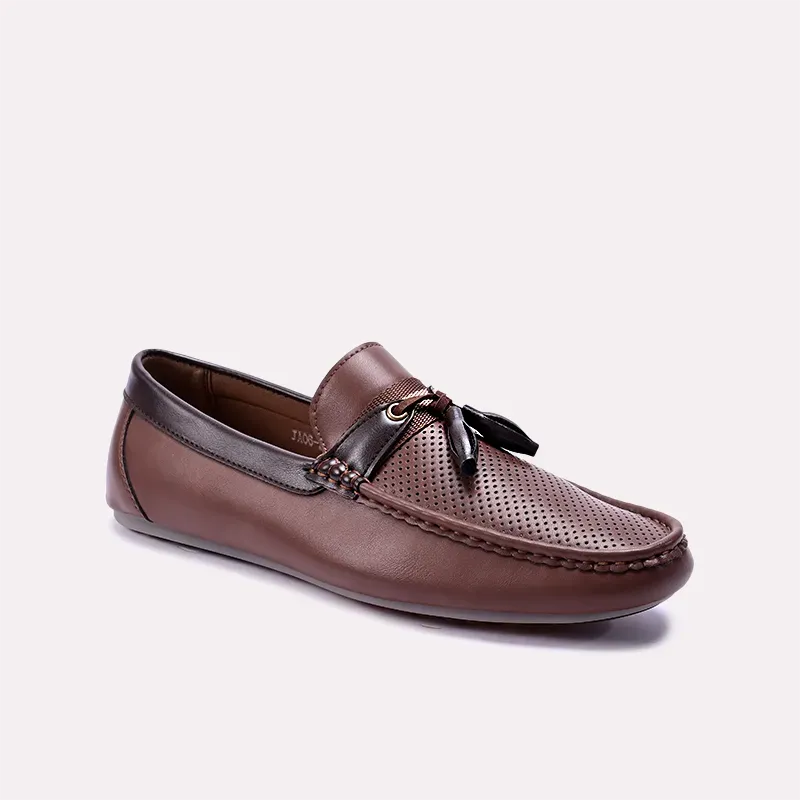 Thaddeus Brown Tassel Loafers 0130856 Chill Mood Trail Ease