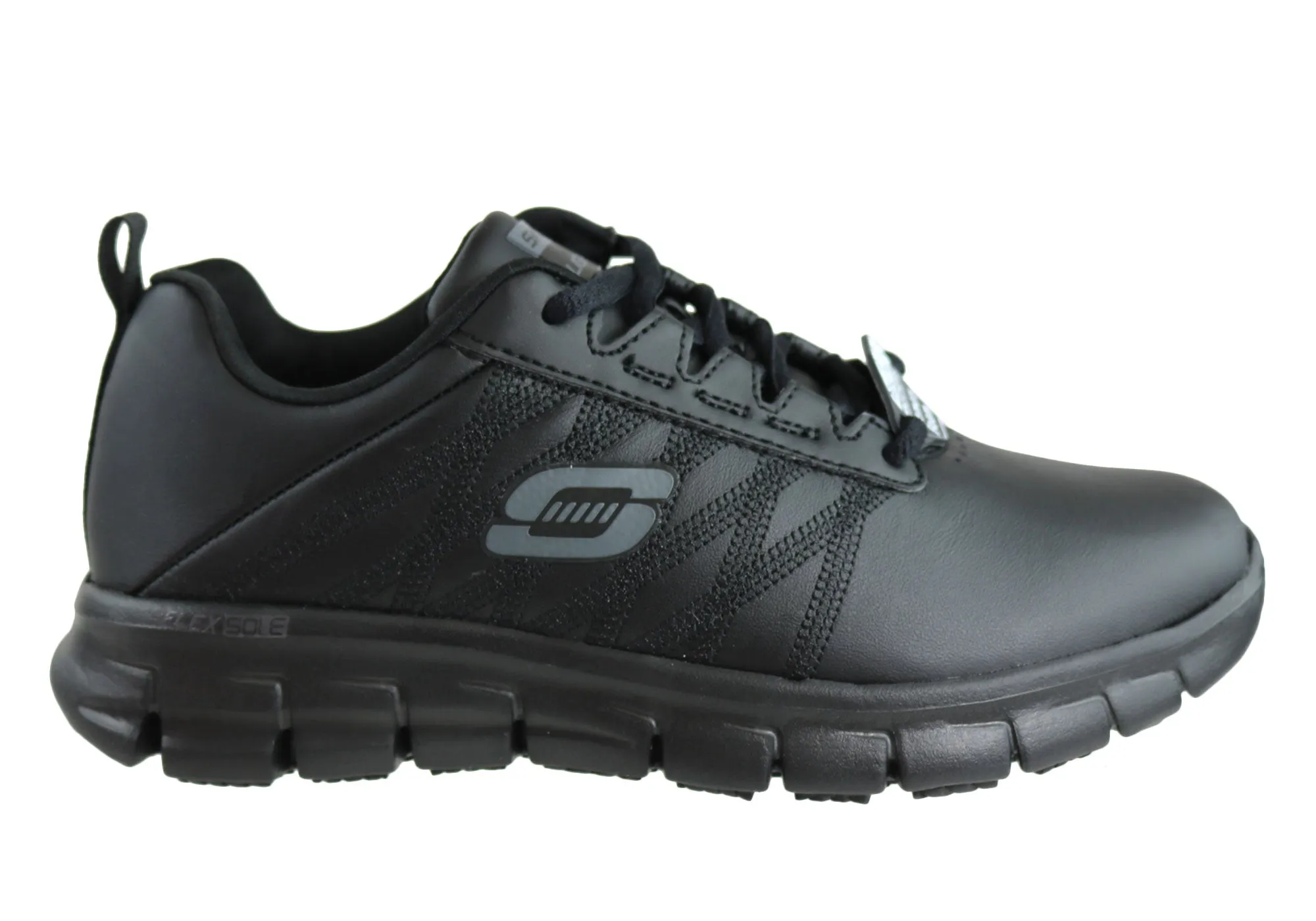 Mind Ease Bounce Edge Skechers Womens Sure Track Erath Leather Slip Resistant Work Shoes
