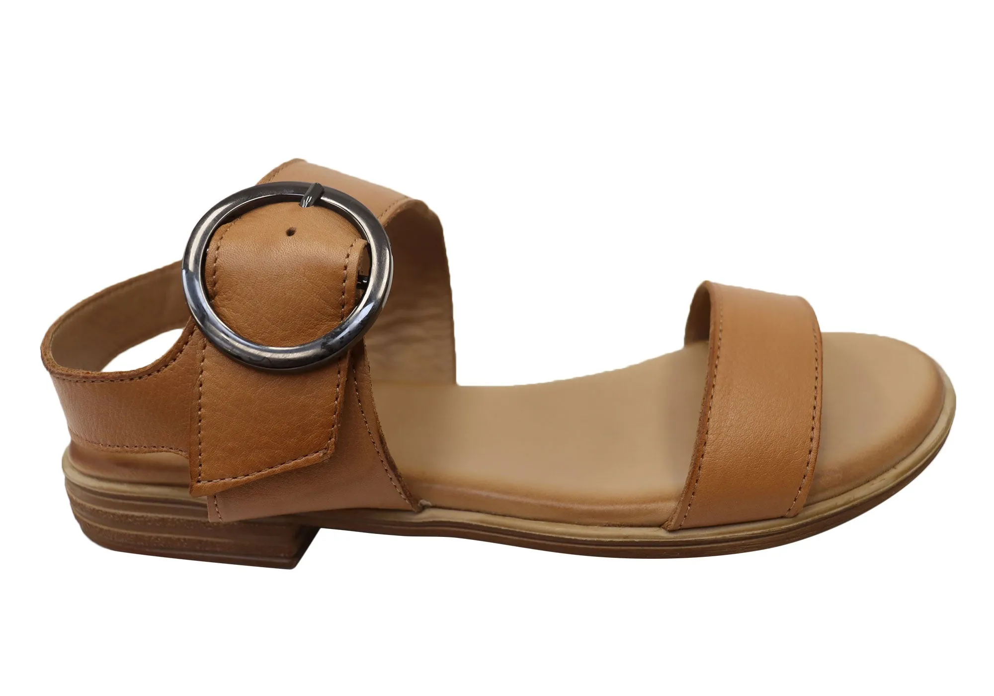 Indoor Comfy Strap Orizonte Chadstone Womens Comfortable European Leather Sandals