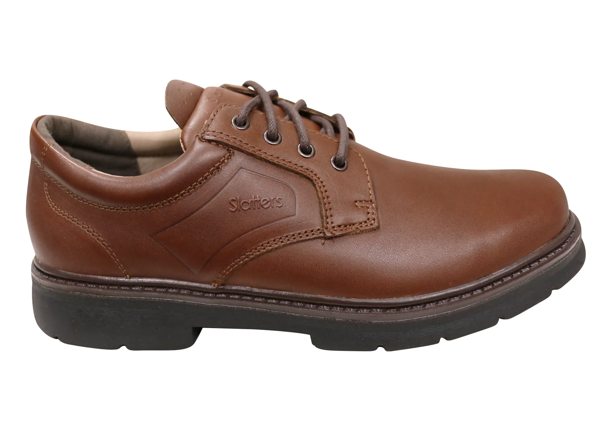 Slatters Senator Mens Comfortable Leather Lace Up Dress Shoes Elite Gathering