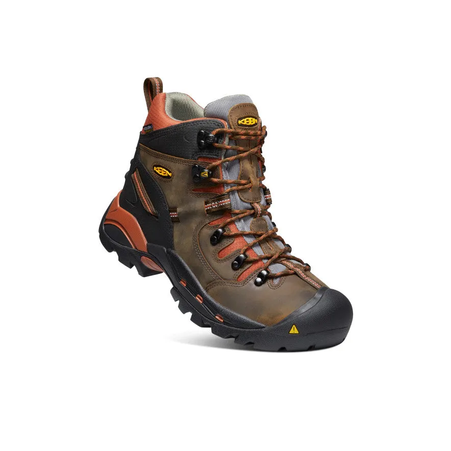 Street Sound Men's Pittsburgh 6" Waterproof Boot (Soft Toe)  |  Cascade Brown/Bombay Brown