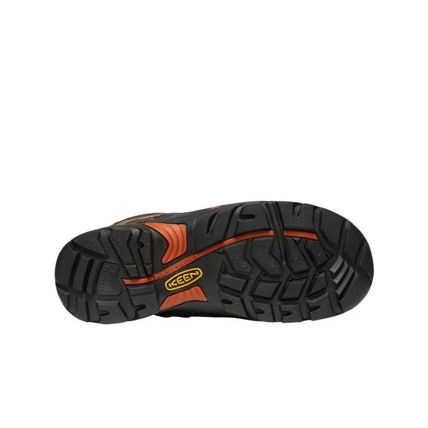 Men's Pittsburgh 6" Waterproof Boot (Soft Toe)  |  Cascade Brown/Bombay Brown Heel Support Zip Up Style
