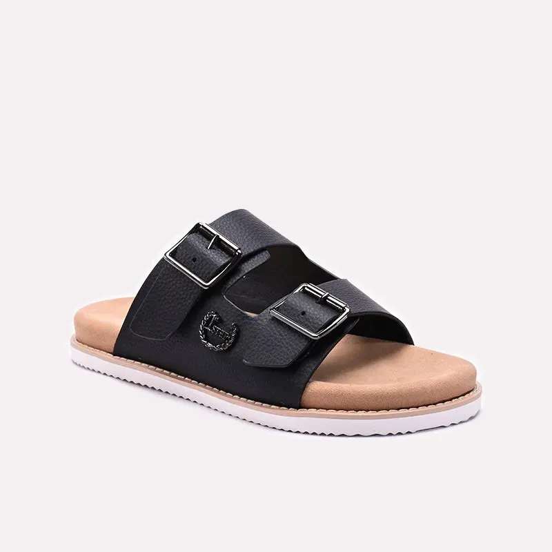 Comfortable Features Black Mens Casual Slippers 0151151