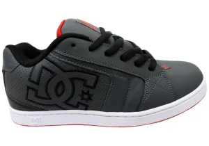 Lightweight Frame Rain Day DC Shoes Mens Comfortable Leather Net Shoes Grey Black Red