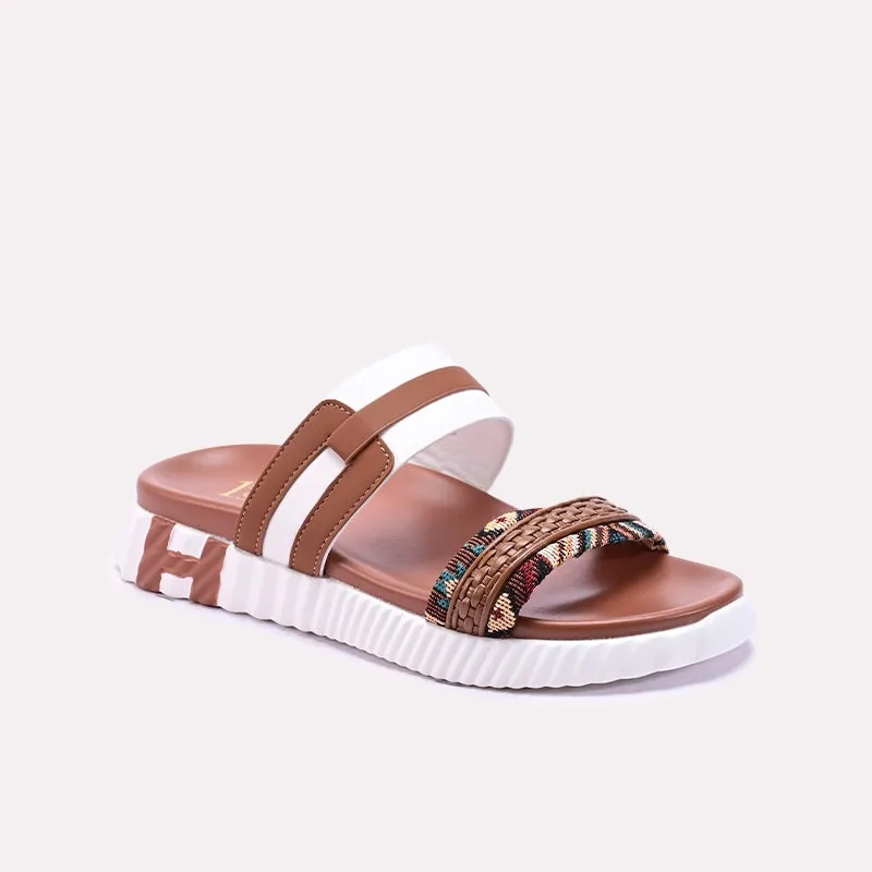 White Designer Slippers 0413213 Lightweight Material Customizable Fit