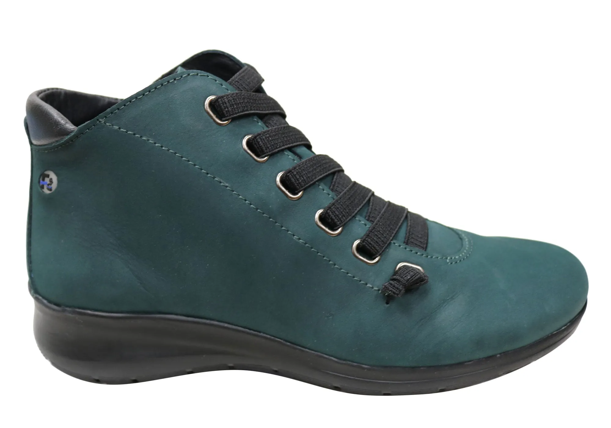 Flex & Go Cosmo Womens Comfort Leather Ankle Boots Made In Portugal gift pick High Traction Weekend Wanderer