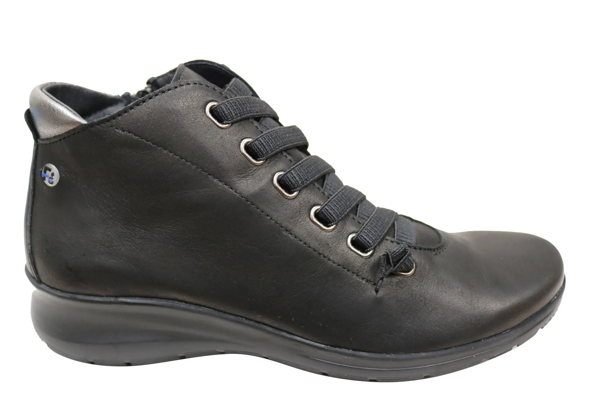 Flex & Go Cosmo Womens Comfort Leather Ankle Boots Made In Portugal Mud Defense Insulated Snowy Path