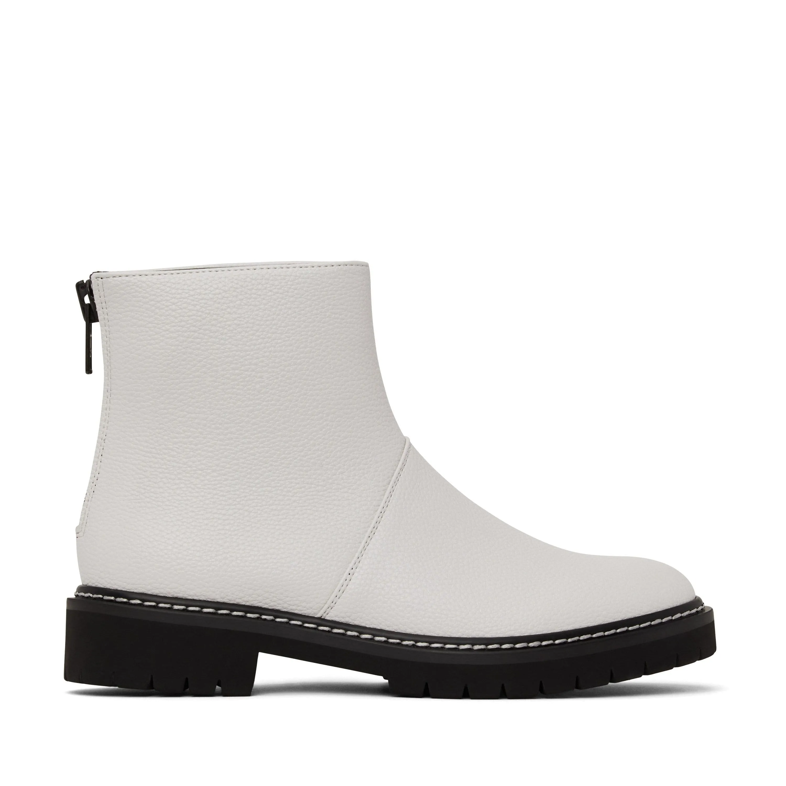 'Mirra' Vegan Ankle Boot by Matt and Nat - White Protective Wear Daily Comfort