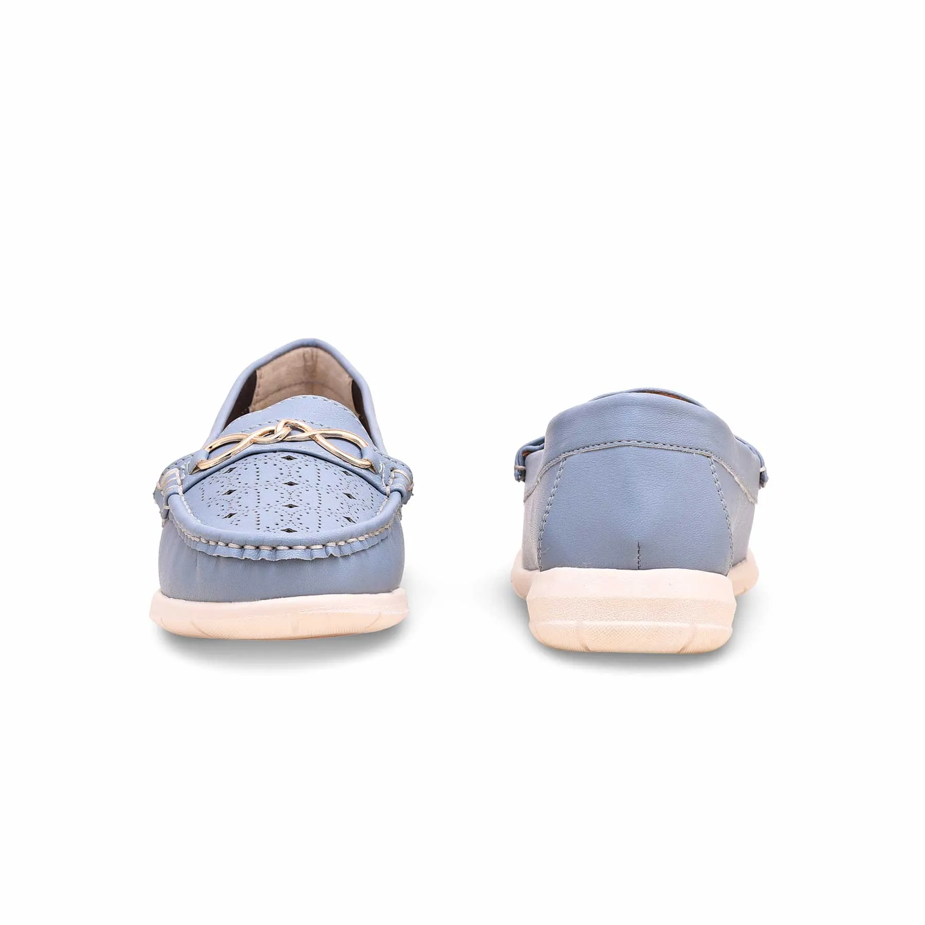 Feather Soft Sky Blue Moccasin WN4401