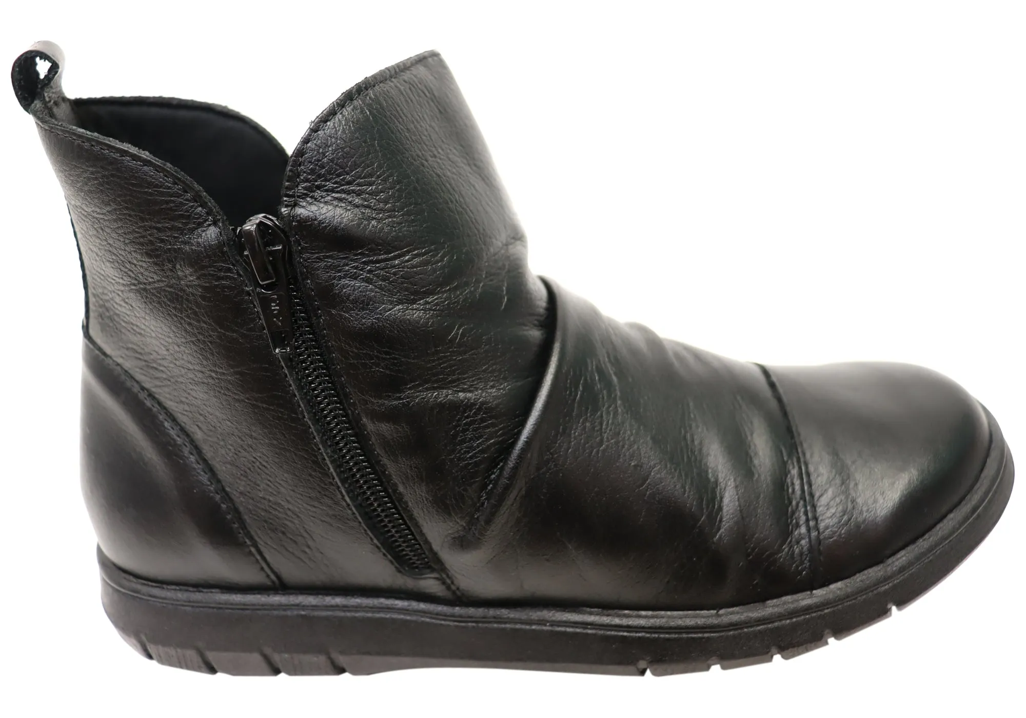 Balatore Claudia Womens Comfortable Leather Ankle Boots Made In Brazil Trail Mode
