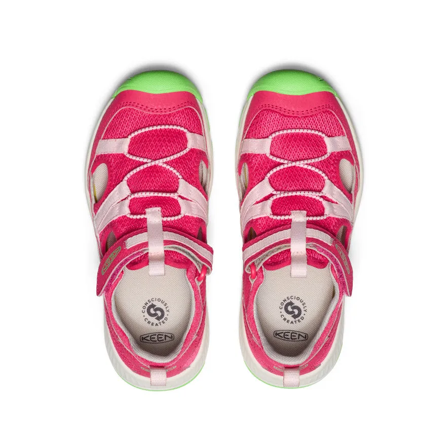 Outdoor Fit Closed Toe Big Kids' Motozoa Sandal  |  Raspberry/Giggle Pink