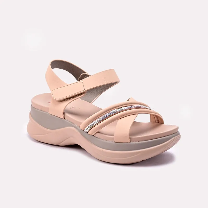 Womens Fawn Casual Sandals 0421594 Odor Resistant Simple Step