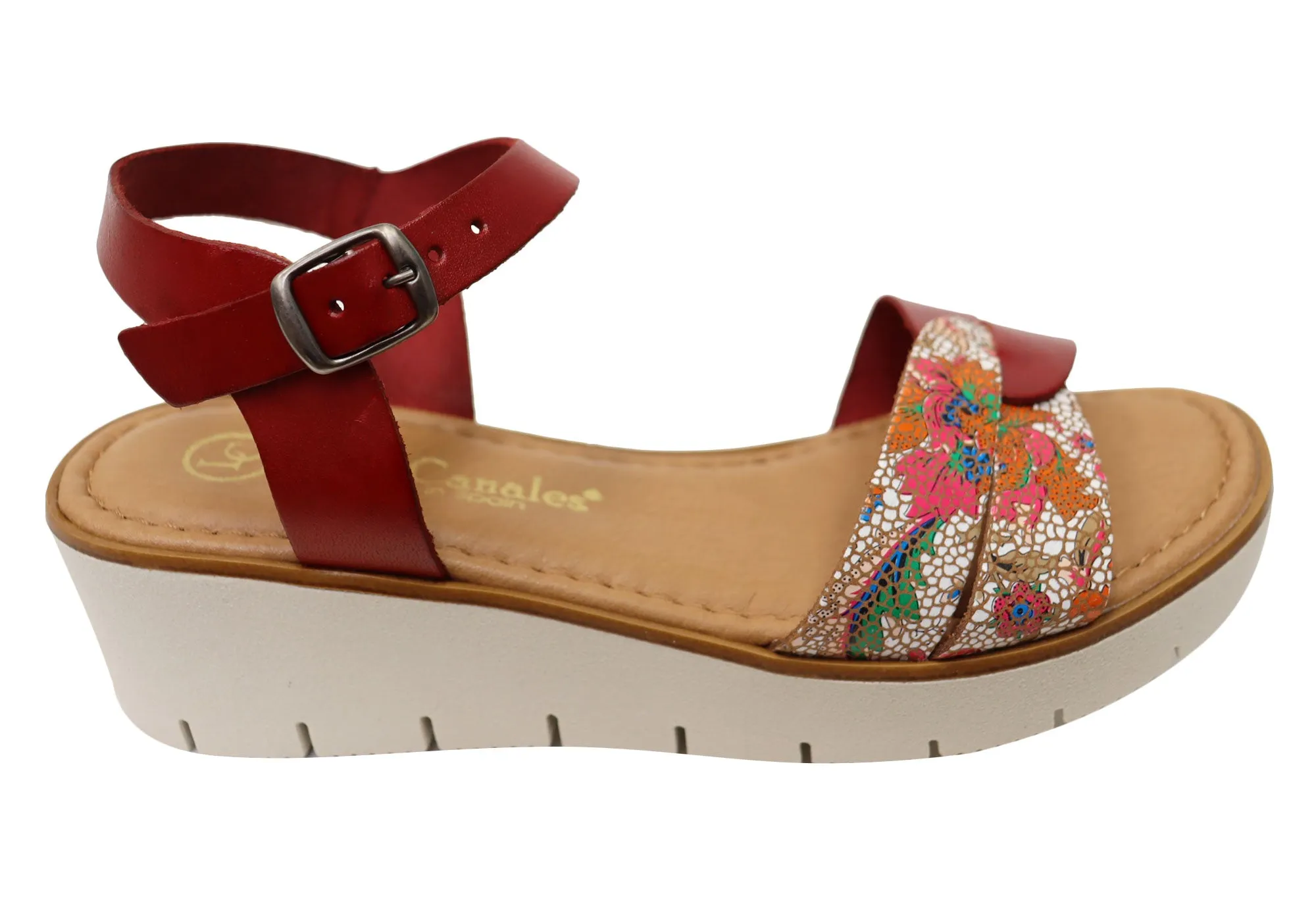 therapeutic Arch Relief Lola Canales Ellie Womens Comfortable Leather Sandals Made In Spain