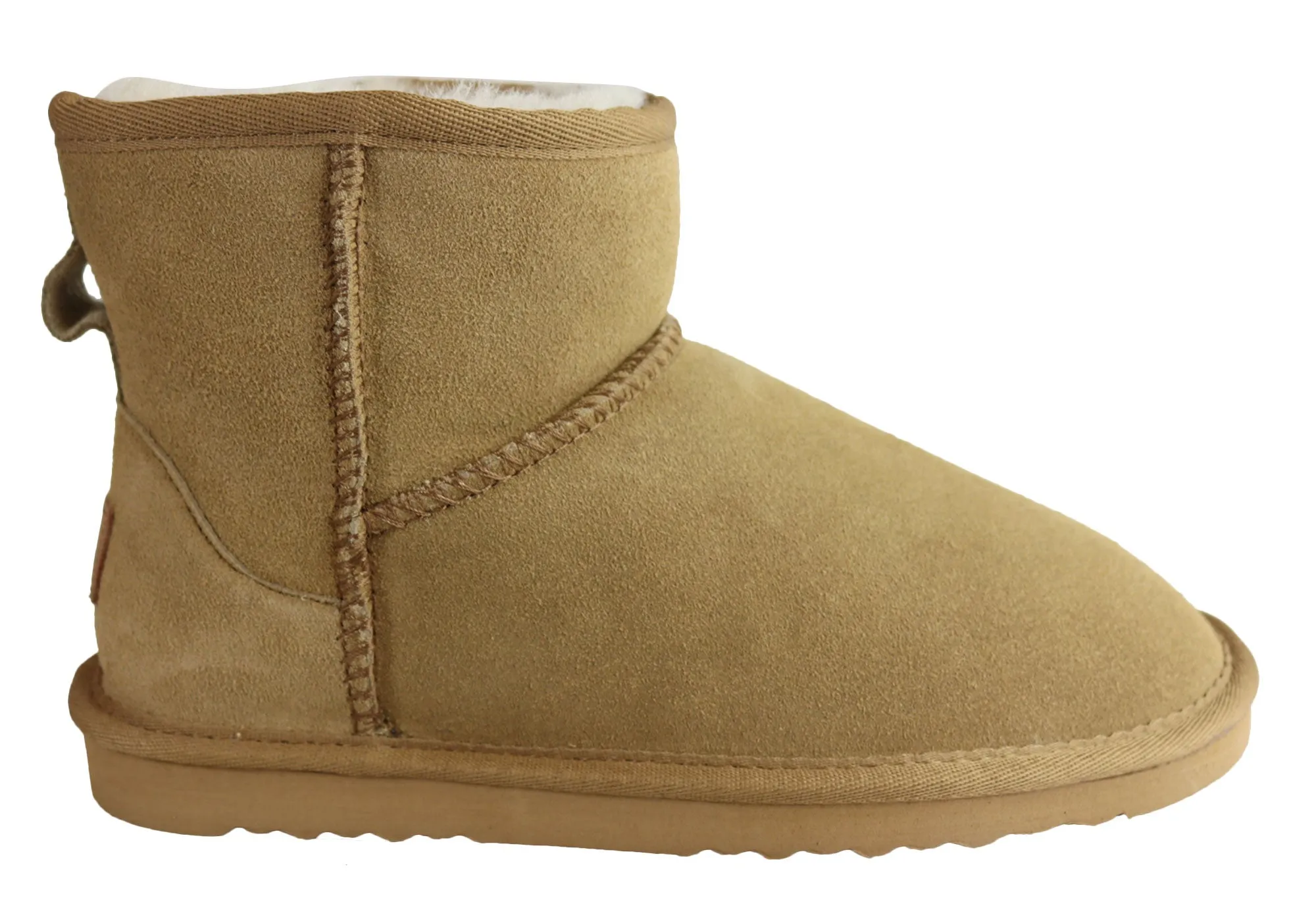Side zipper Grippy Outsole Weather Resistant User Grosby Jillaroo Ugg Womens Warm Comfort Boots With Sheepskin Lining