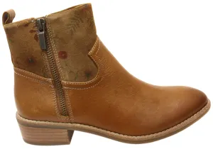 Grippy Outsole Work Commute Quality Sole Comfortiva Carter Womens Wide Fit Comfortable Leather Ankle Boots
