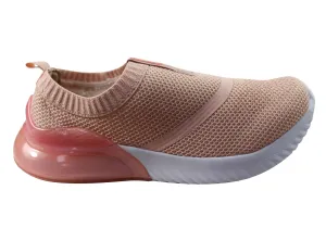 Shock Diffusing Platform Actvitta Tempo Womens Cushioned Slip On Active Shoes Made In Brazil