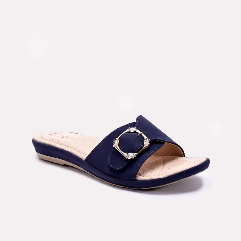 Blue Casual Slippers 0413148 Simple Travel Shoes