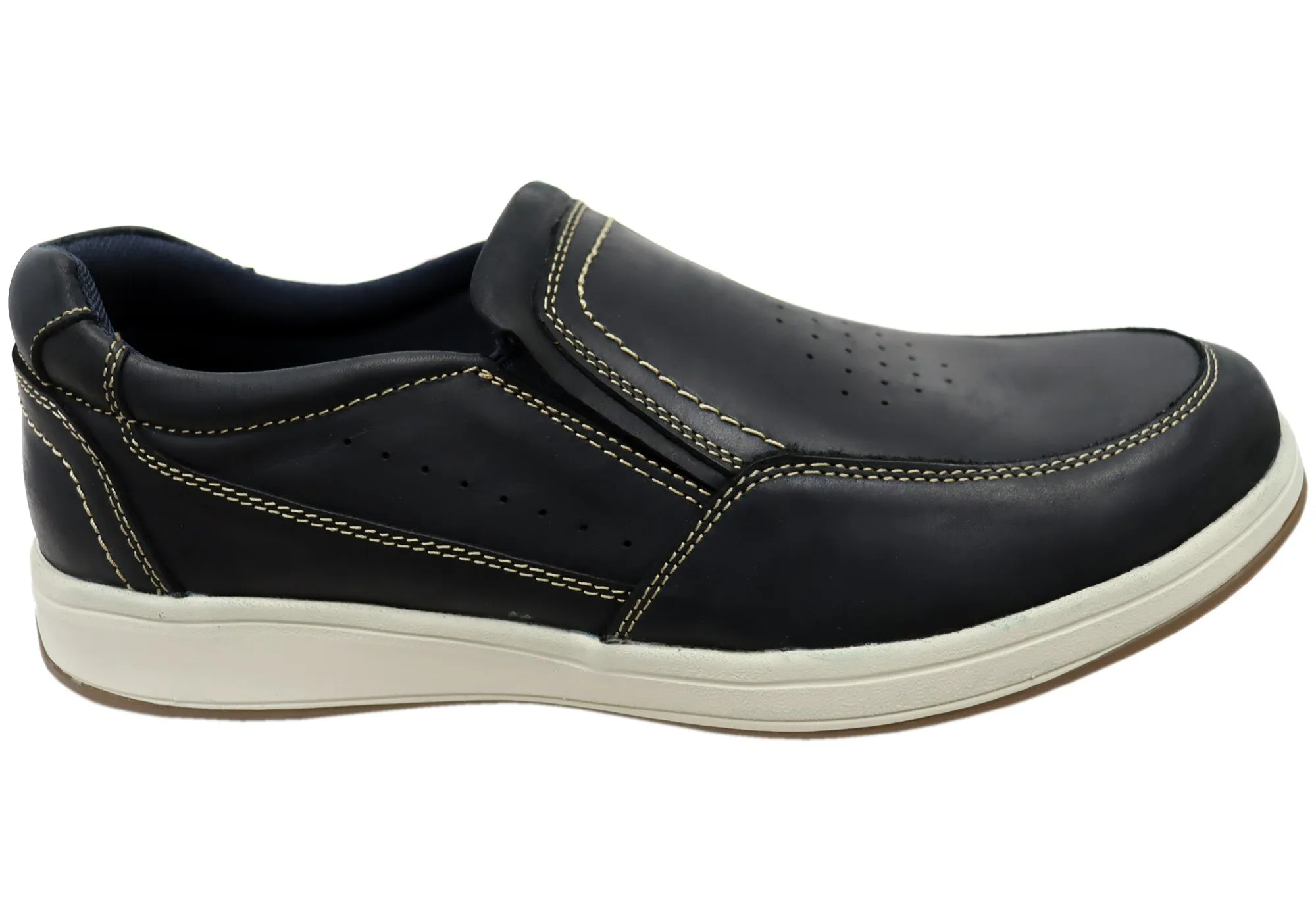 Rockport Jeode RO Mens Leather Comfortable Slip On Shoes Storm Hike Smooth Step