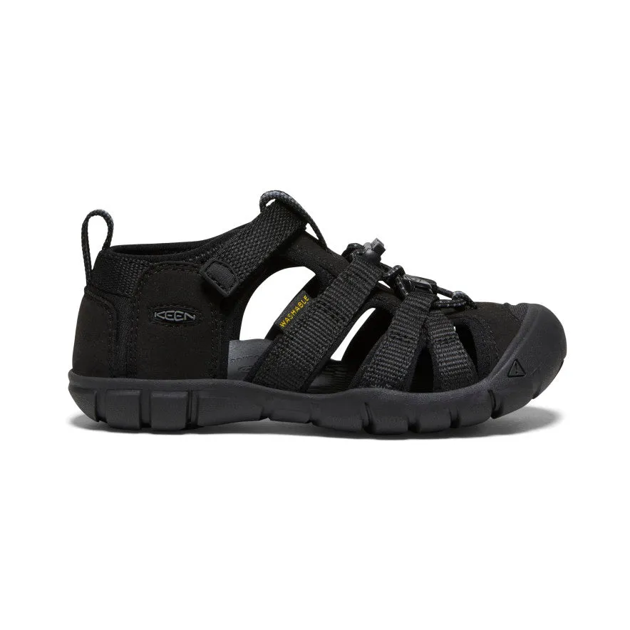 Sleek Flats Little Kids' Seacamp II CNX  |  Black/Grey