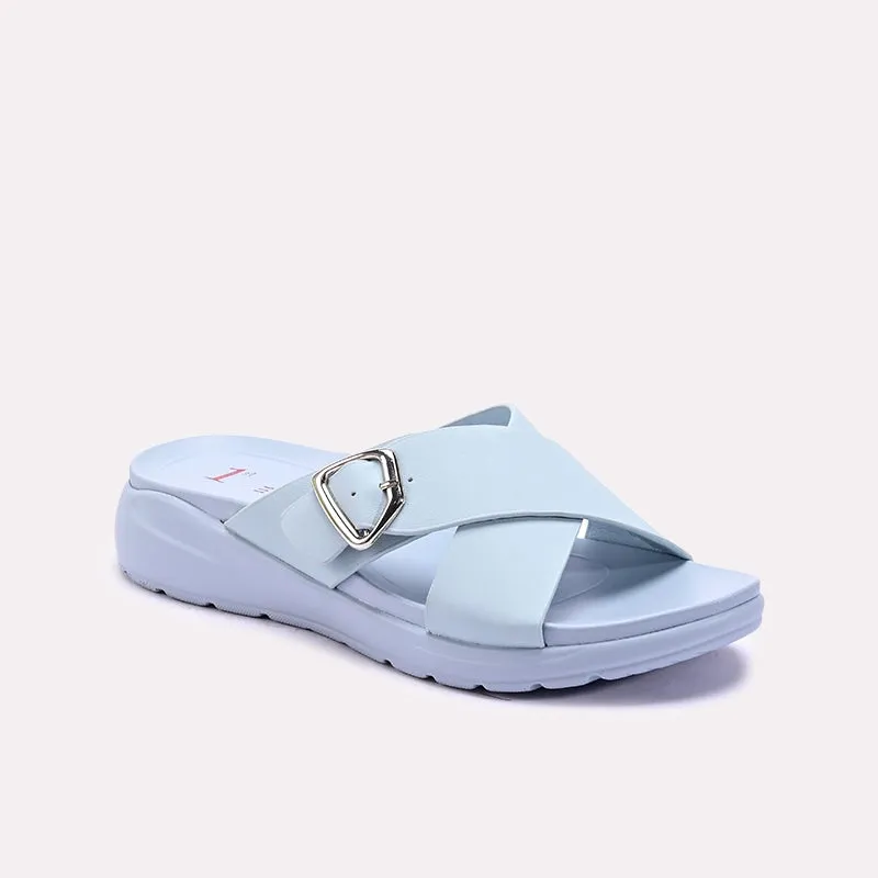 Light Blue Casual Slipper 0413327 Reinforced