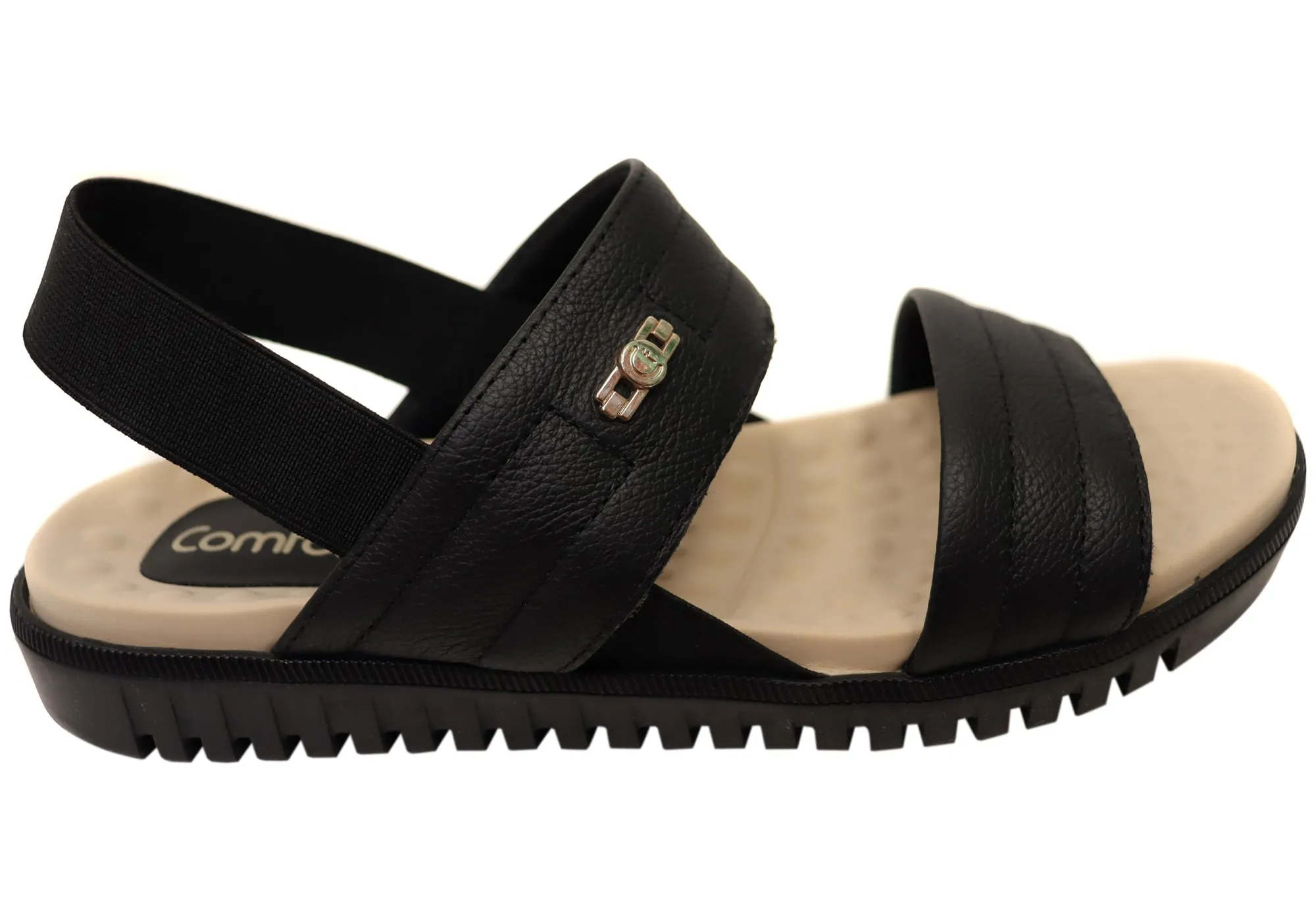 Comfortflex Vinza Womens Leather Comfortable Sandals Made In Brazil Shore Play