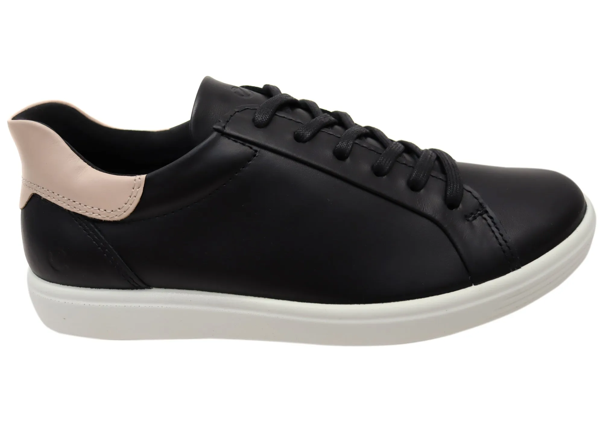 ECCO Soft 7 Womens Comfortable Lace Up Leather Sneakers Breathable mesh
