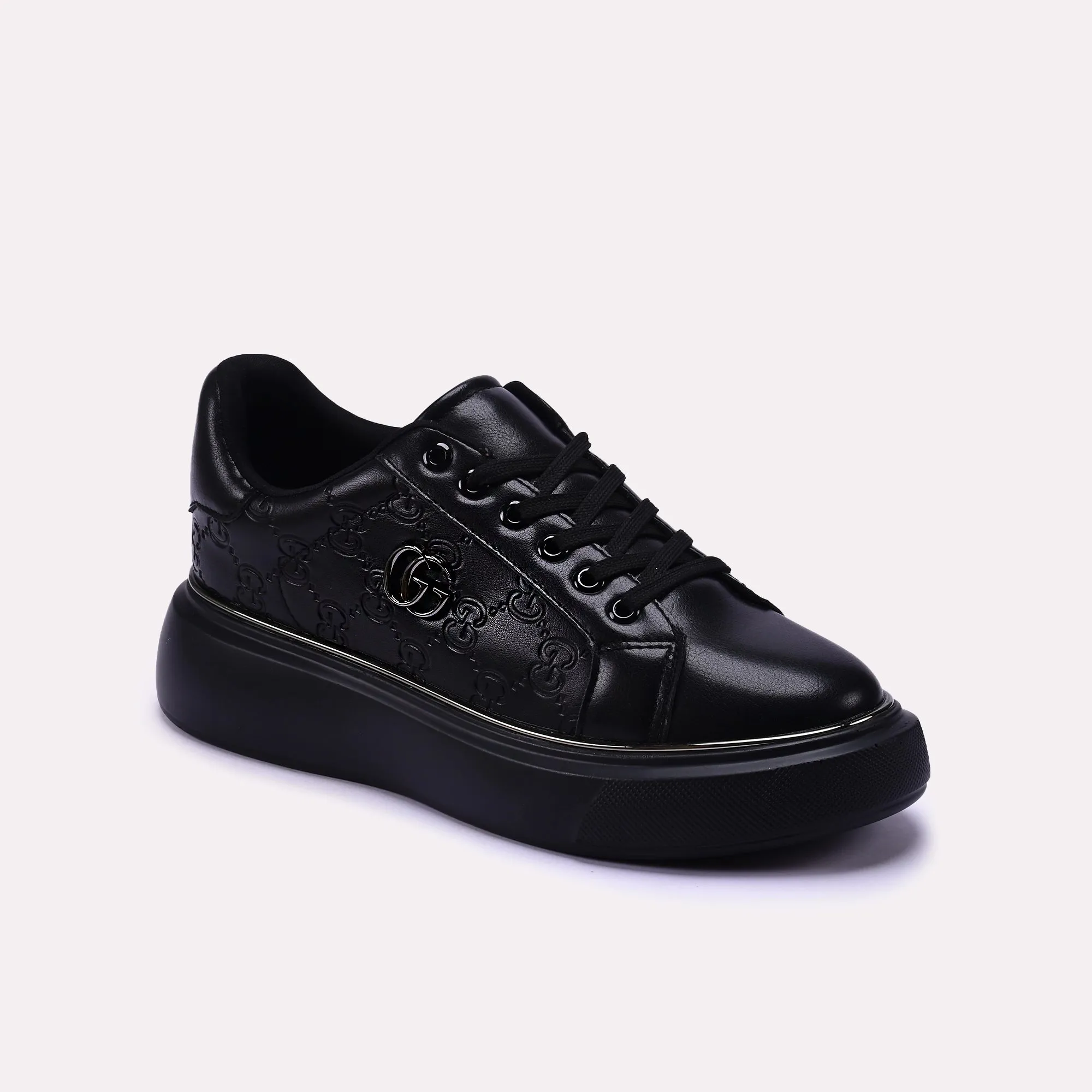 Sneaker Inserts City Step Black Lace up Sneakers 0440645