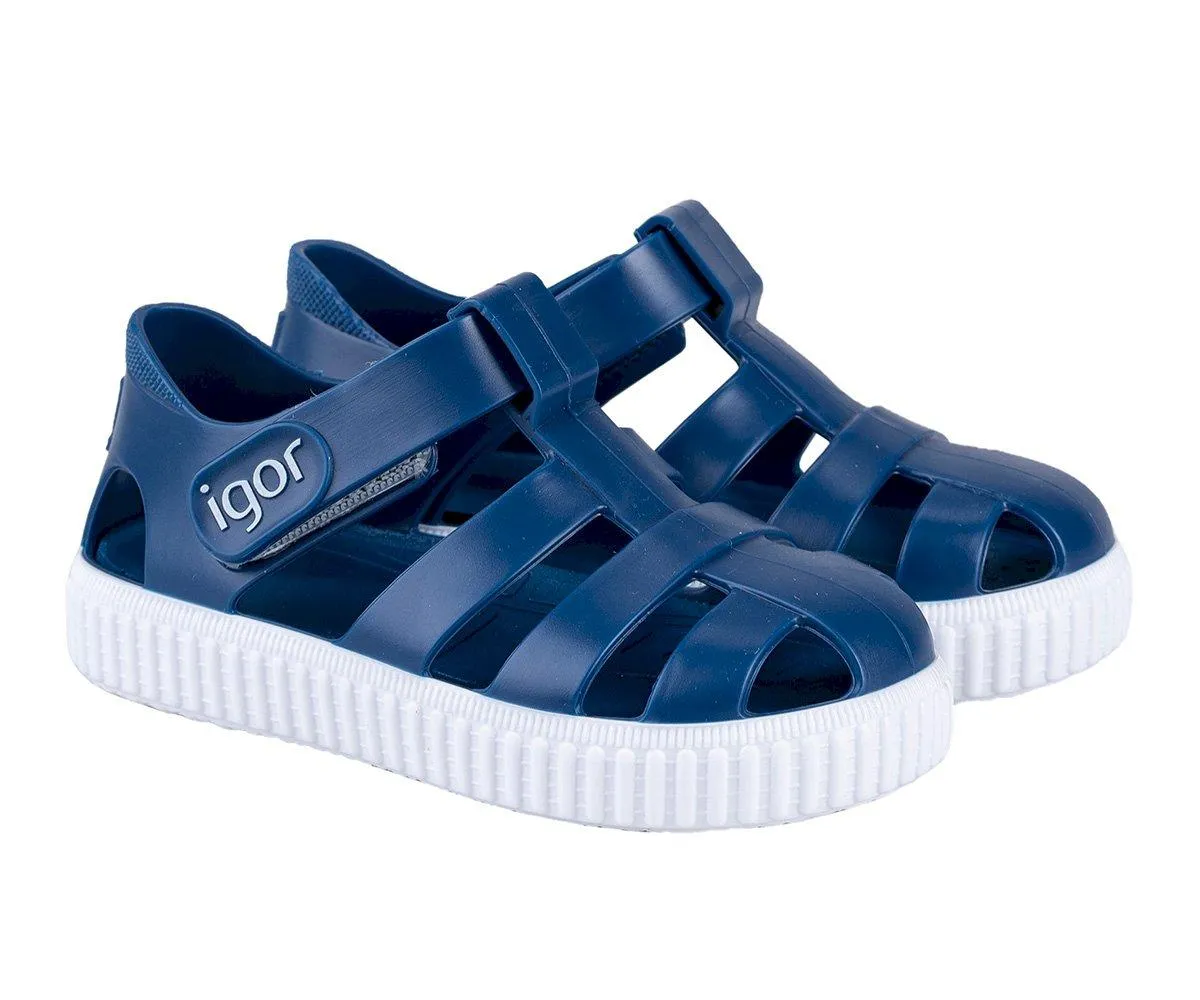 Park Friendly Igor Boy's and Girl's Nico Sandal - Marino