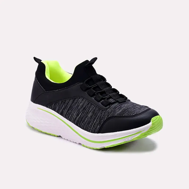 Secure Lace Lock Comfortable Fitment Rosamund Black Sneakers 0440706