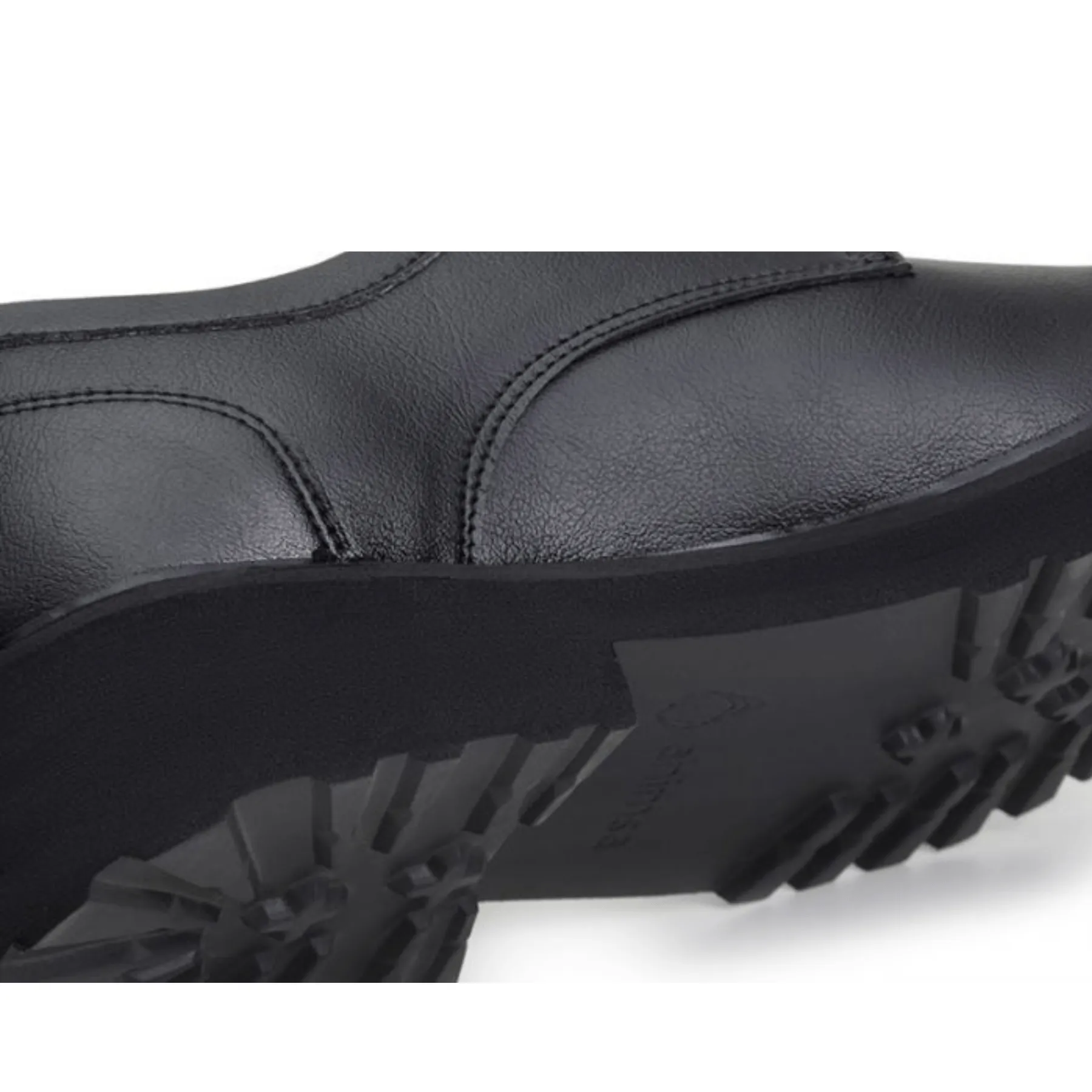 'Everyday Derby' unisex vegan shoe with chunky sole by Ahimsa - black Slip Resistant Quick Step