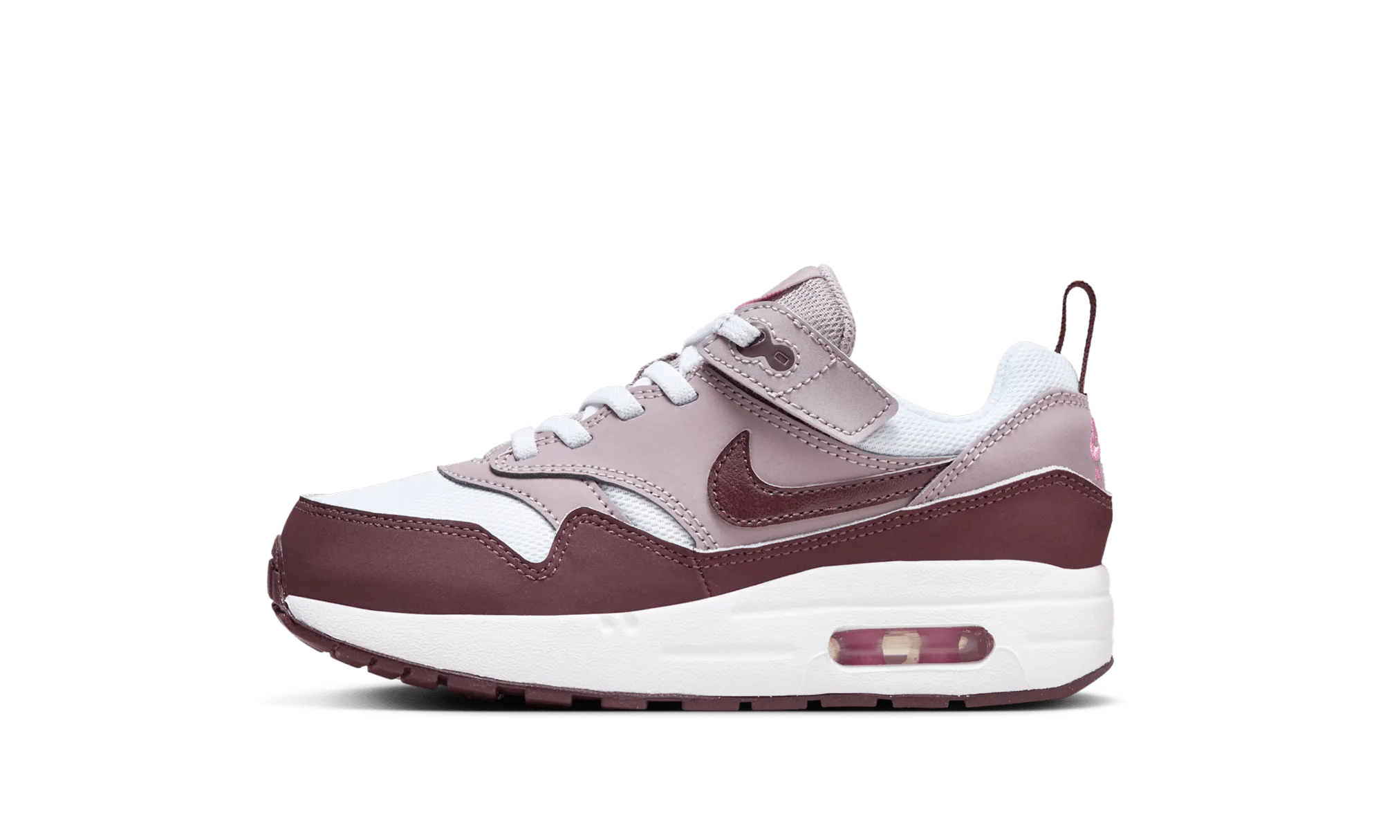 Air Max 1 EasyOn PS "Light Violet Burgundy Crush" Durable   construction Easy Going