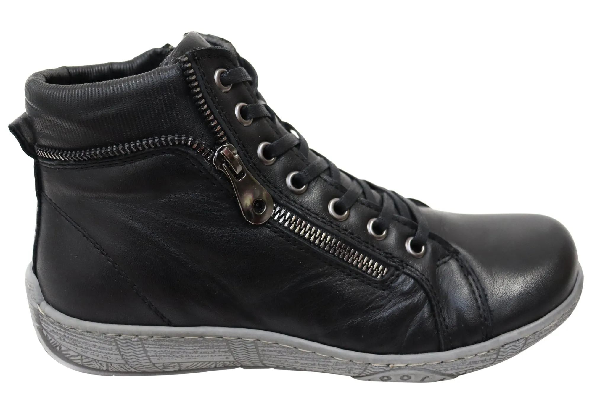Orizonte Zoni Womens European Comfortable Leather Ankle Boots Casual Walk Farmer