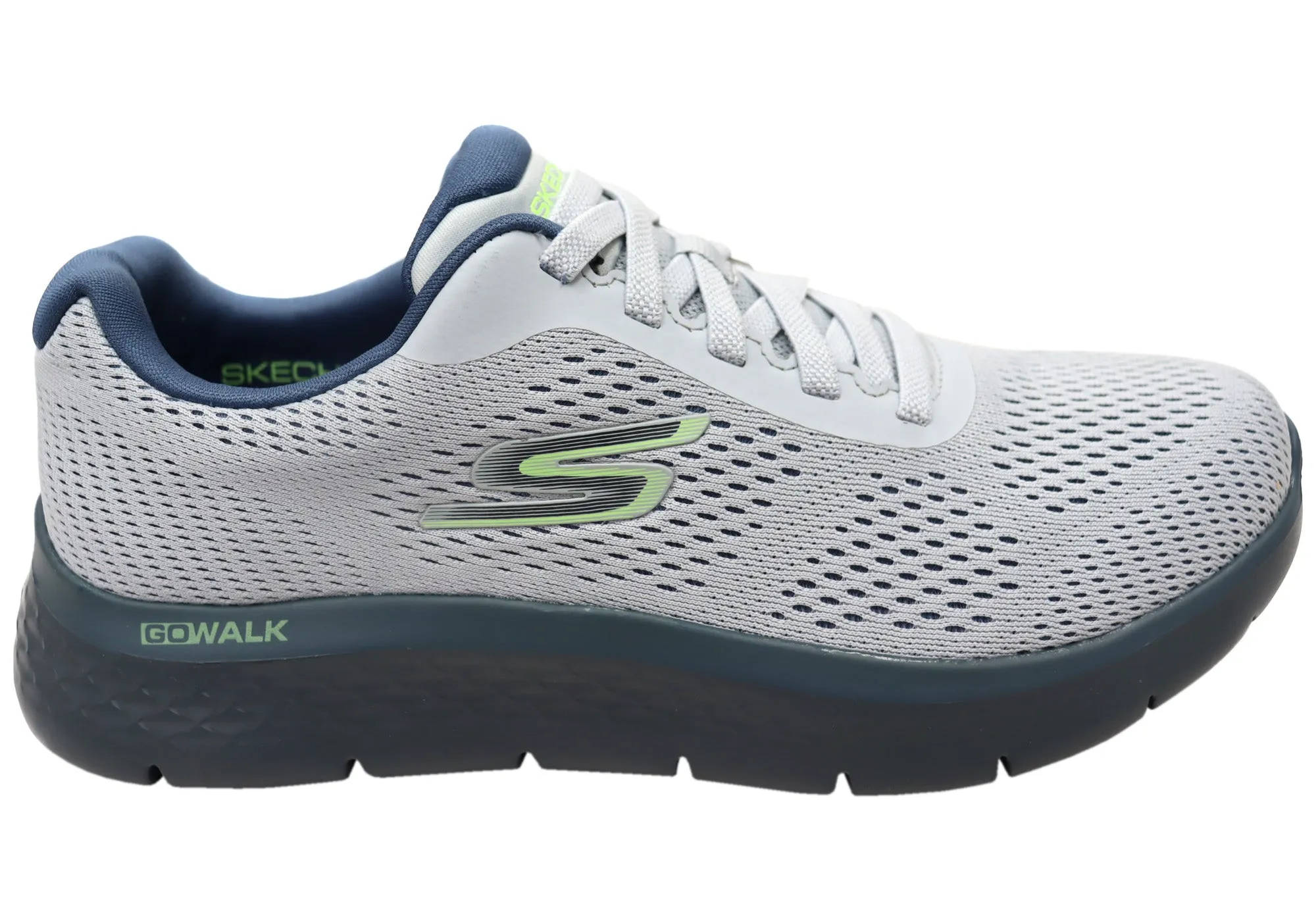 Skechers Mens Gowalk Flex Brennen Comfortable Slip On Shoes Current Jog Touch Of Style