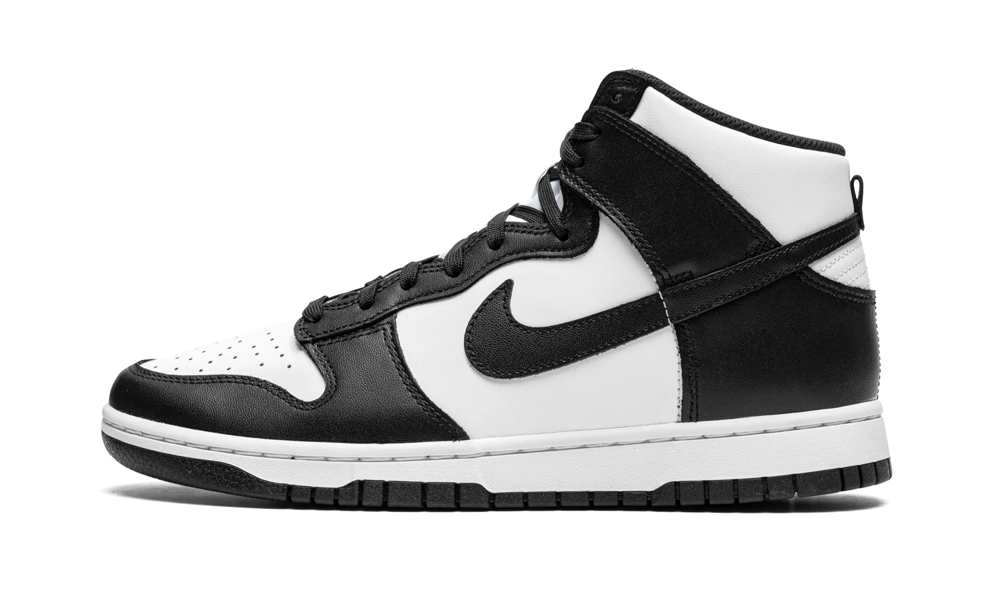 Dunk High Retro "Panda - Black / White" Weekday Style