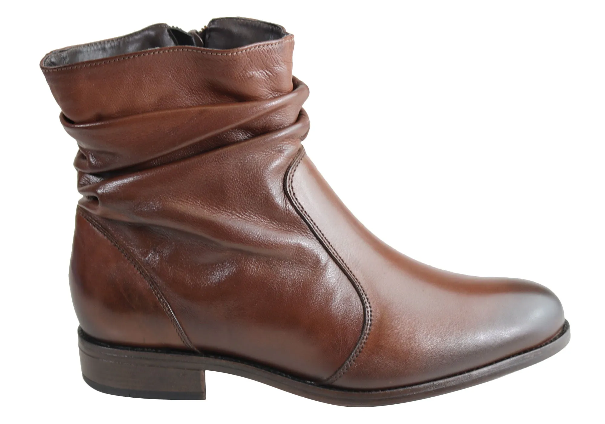 Villione Jean Womens Comfortable Leather Ankle Boots Made In Brazil Eco Material Trail Runner
