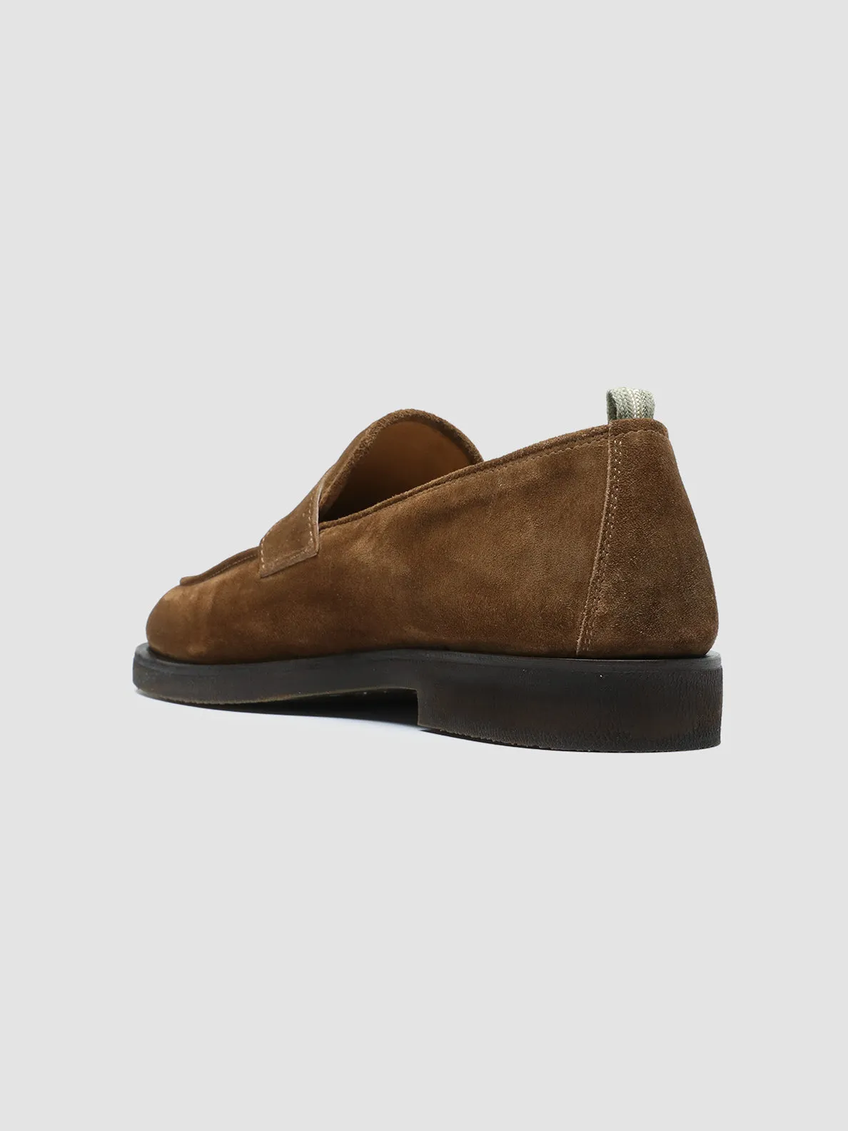 Clean Shape Link Walk OPERA FLEXI 101 - Brown Suede Penny Loafers