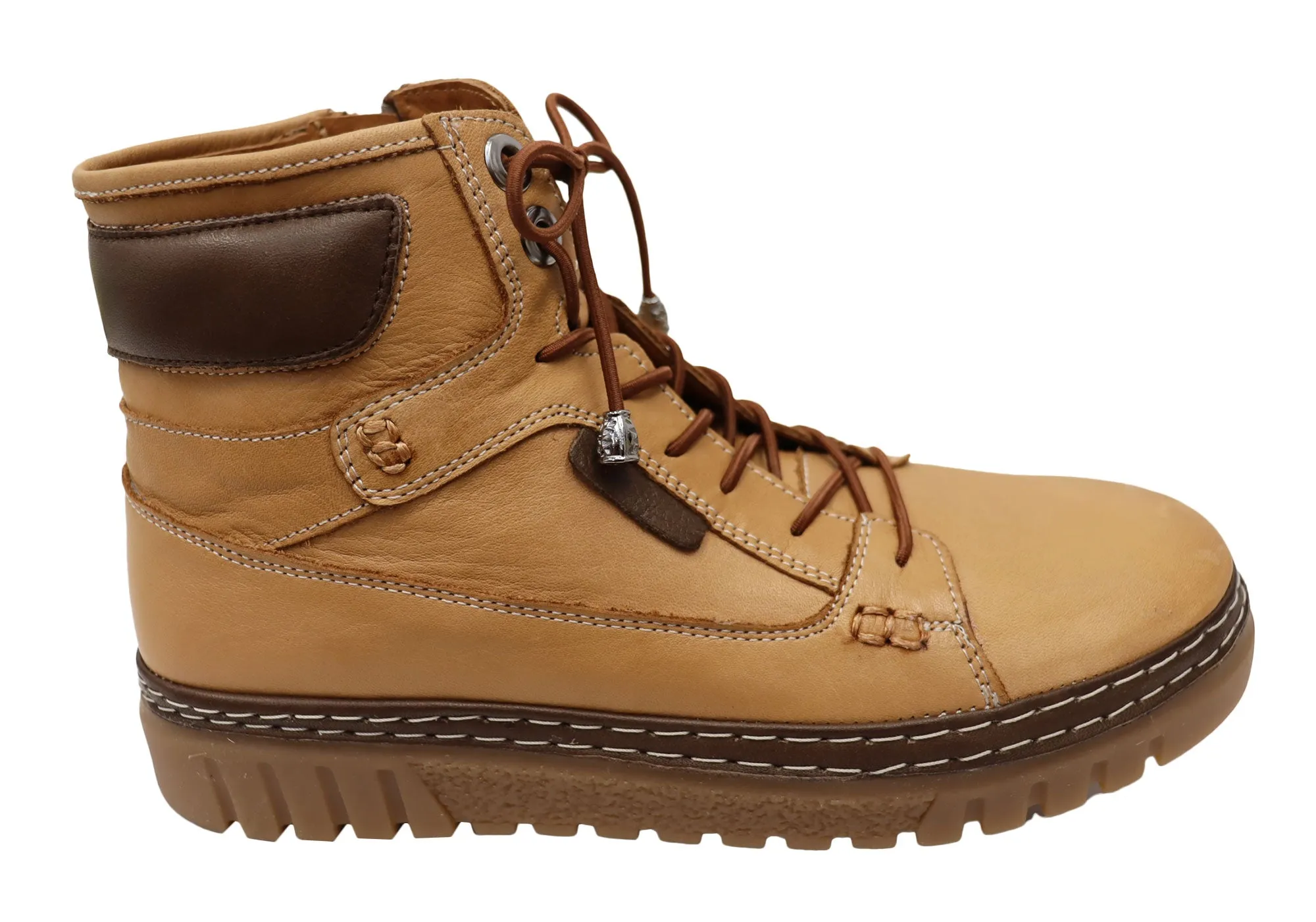 Orizonte Burson Womens European Comfortable Leather Ankle Boots Quick Drying Remote Hiking