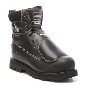 Black Men's 8" Composite Toe Metguard work boots 10-8501 Seamless Comfort Trail Exploration synthetic leather