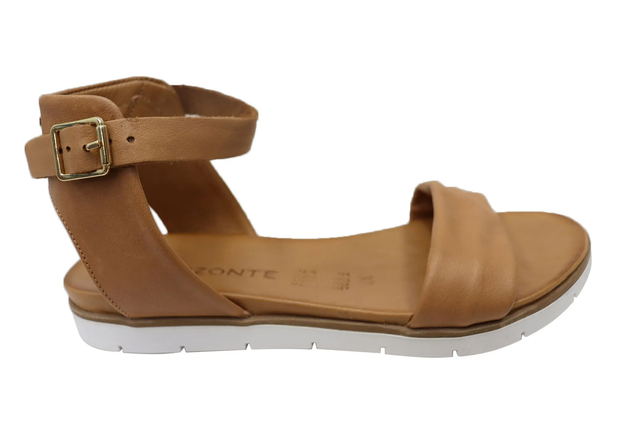 Orizonte Ramos Womens Comfortable European Leather Sandals Shock Absorbing Insole Cushion