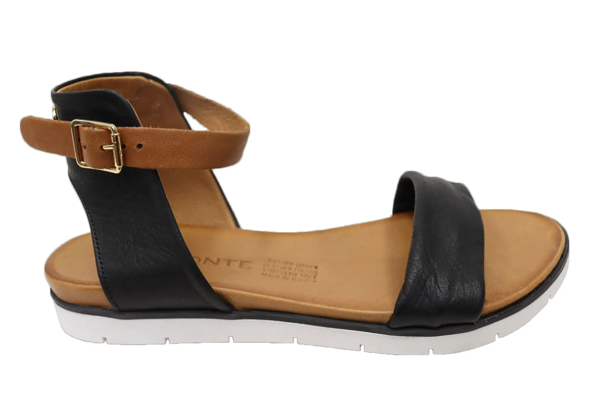 Orizonte Ramos Womens Comfortable European Leather Sandals Quick Entry