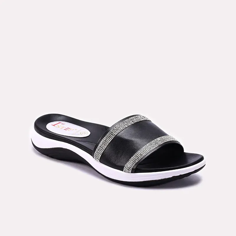 forest walk Couple Pair Black Comfy Casual Slippers 0413131