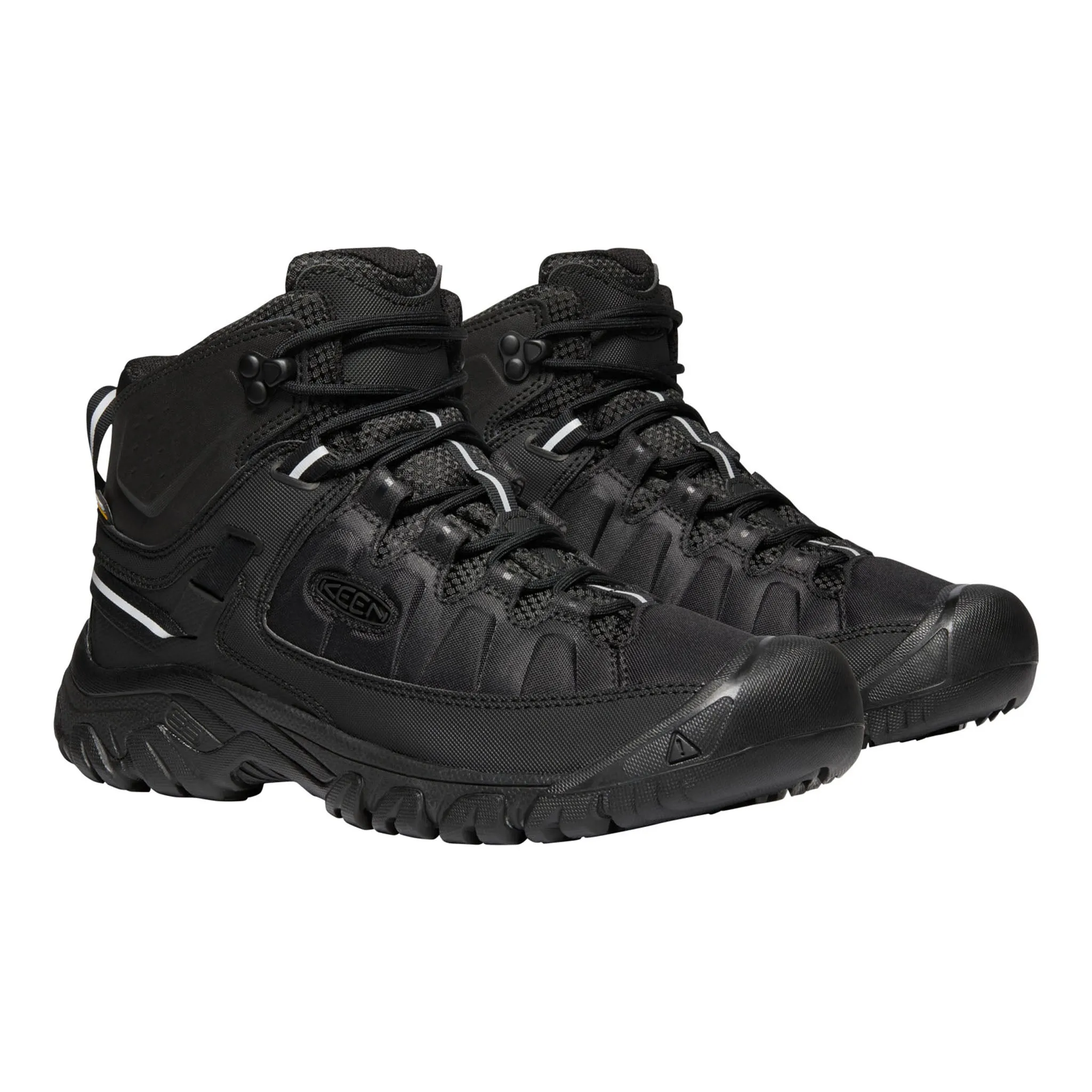 Cushioned Footbed Men's Targhee Exp Mid Waterproof Black/Black