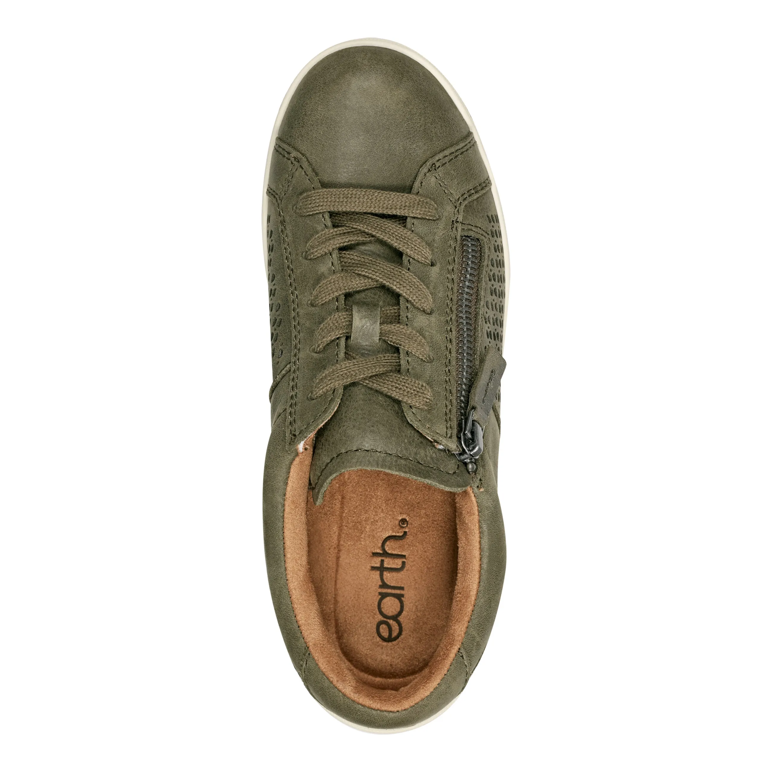 Netta Round Toe Casual Lace-up Sneakers Petite Fit Look Ready