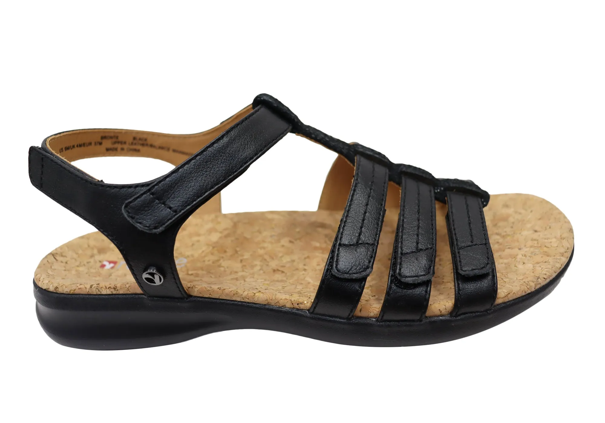 Lightweight Flats Revere Bronte Womens Comfortable Leather Sandals