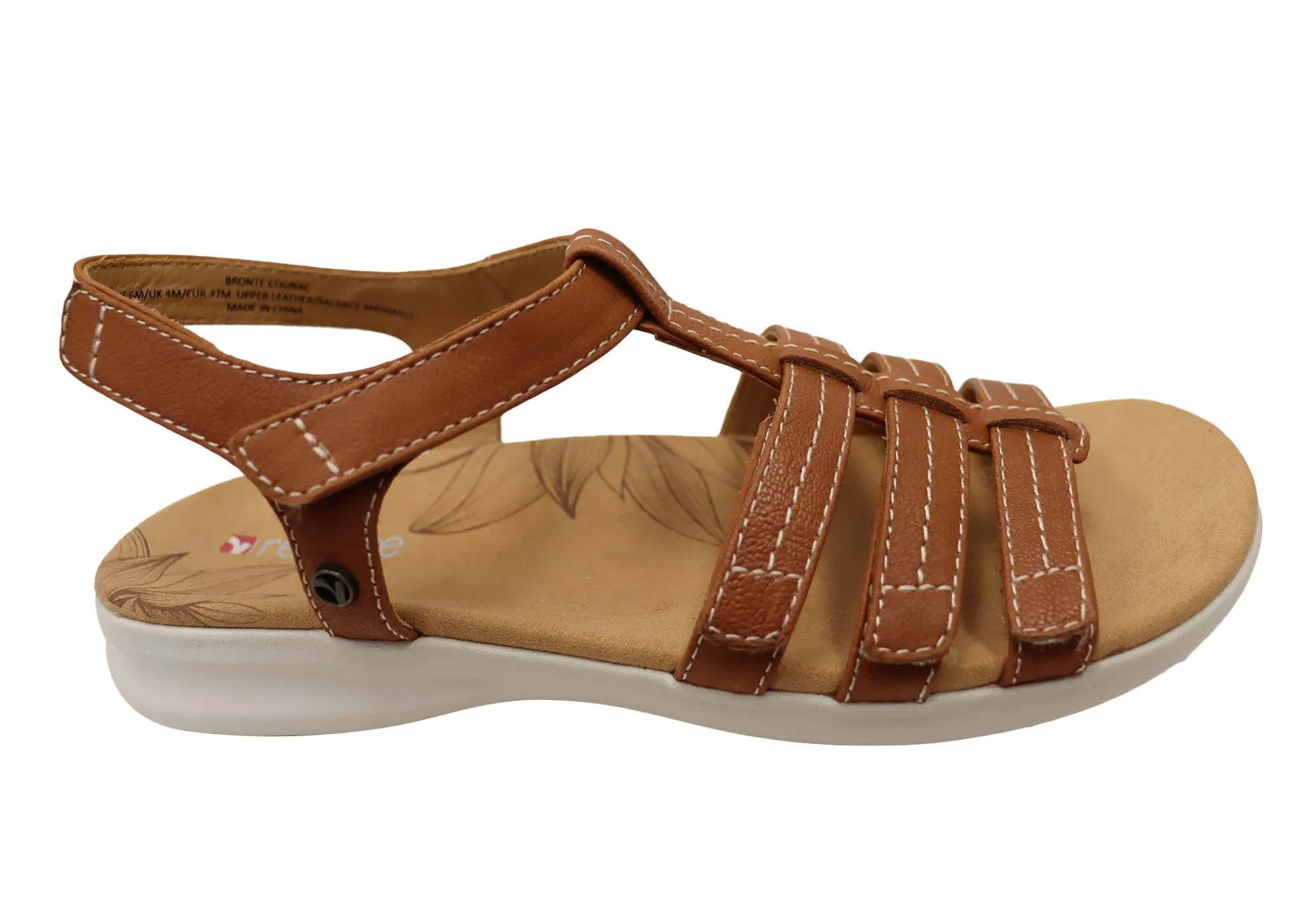 Premium Comfort Step Friendly Revere Bronte Womens Comfortable Leather Sandals