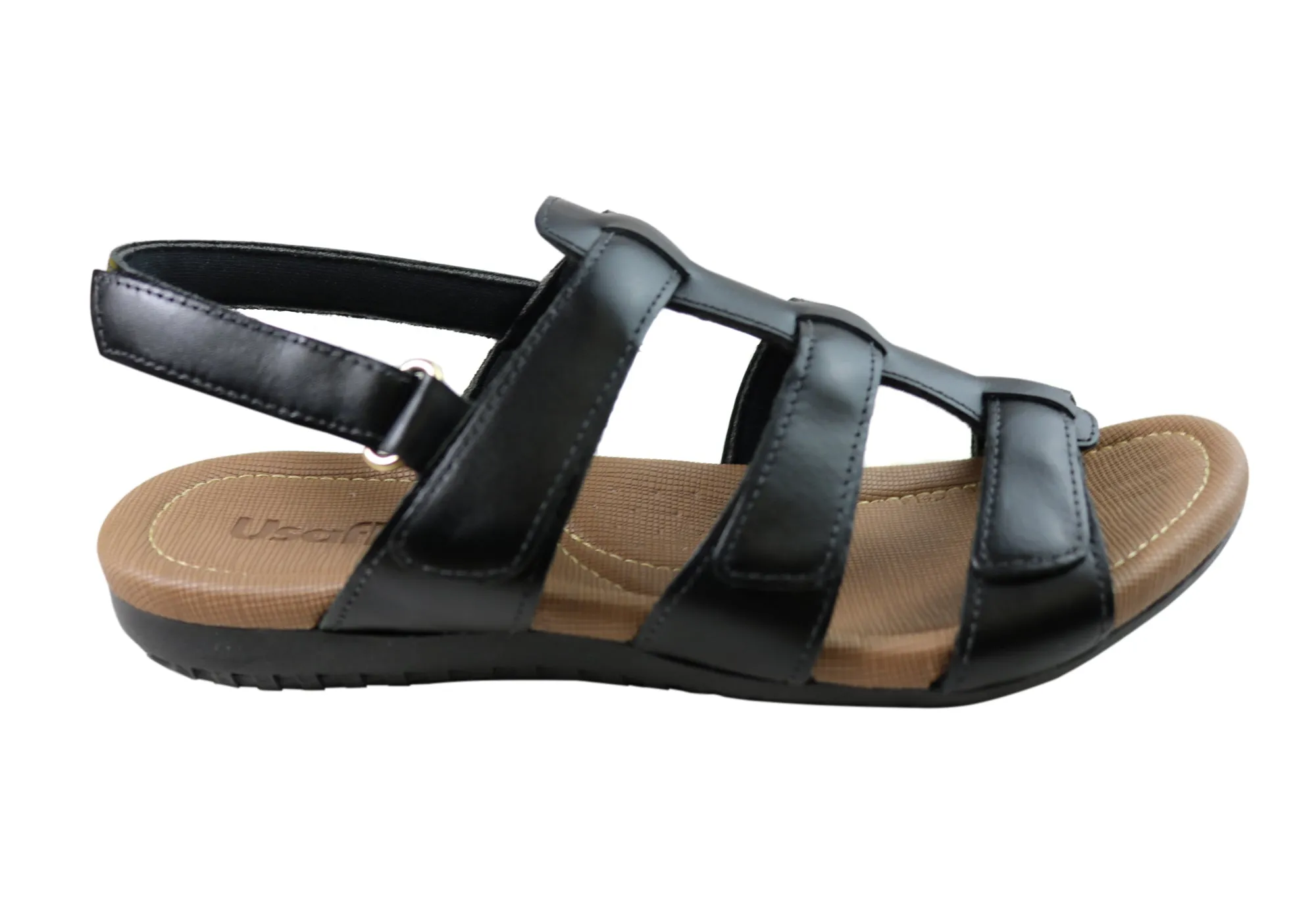 Usaflex Lani Womens Comfort Cushioned Leather Sandals Made In Brazil Sandal Storage City Easy