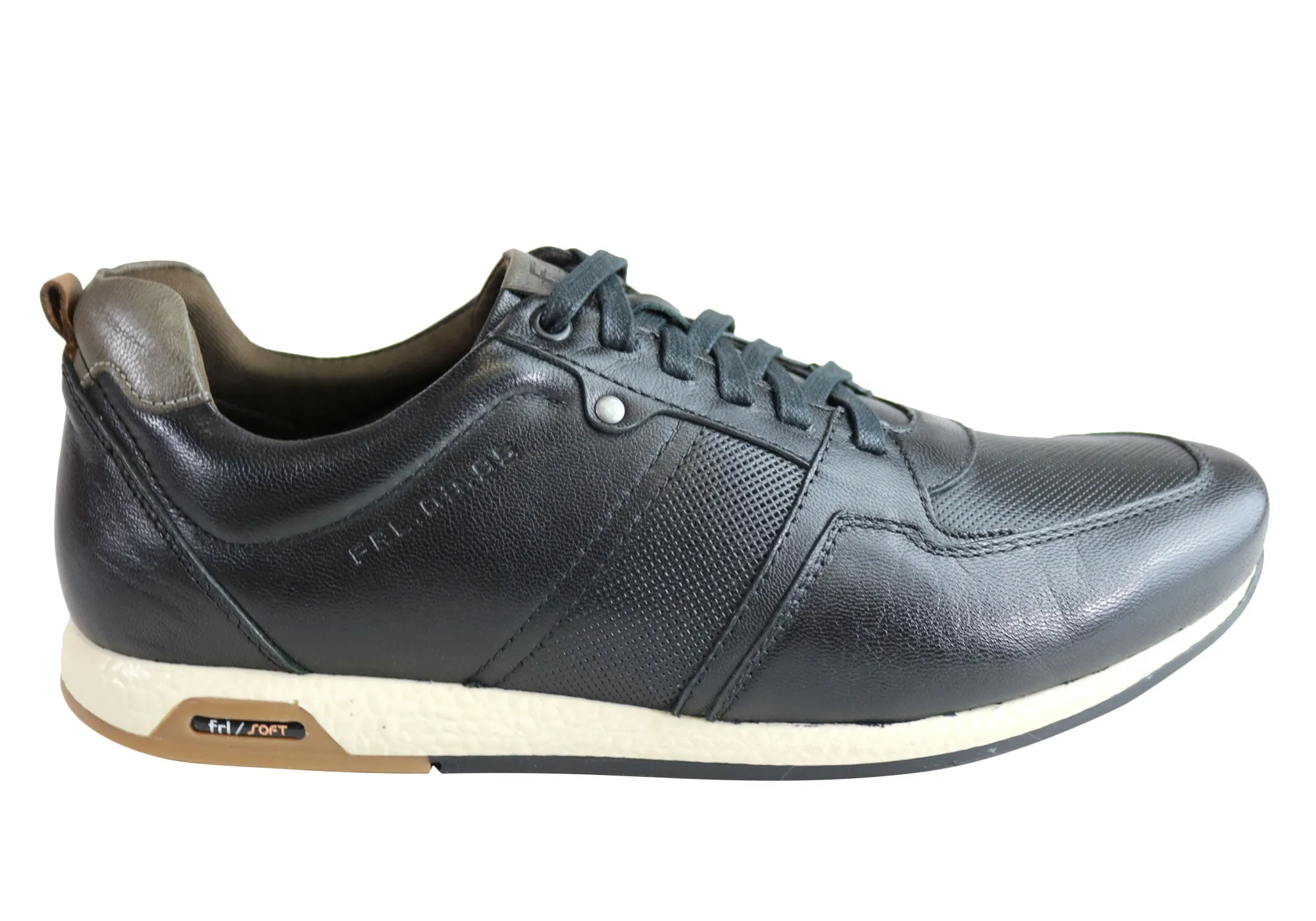 Ferricelli Oscar Mens Leather Lace Up Casual Shoes Made In Brazil Float Feel