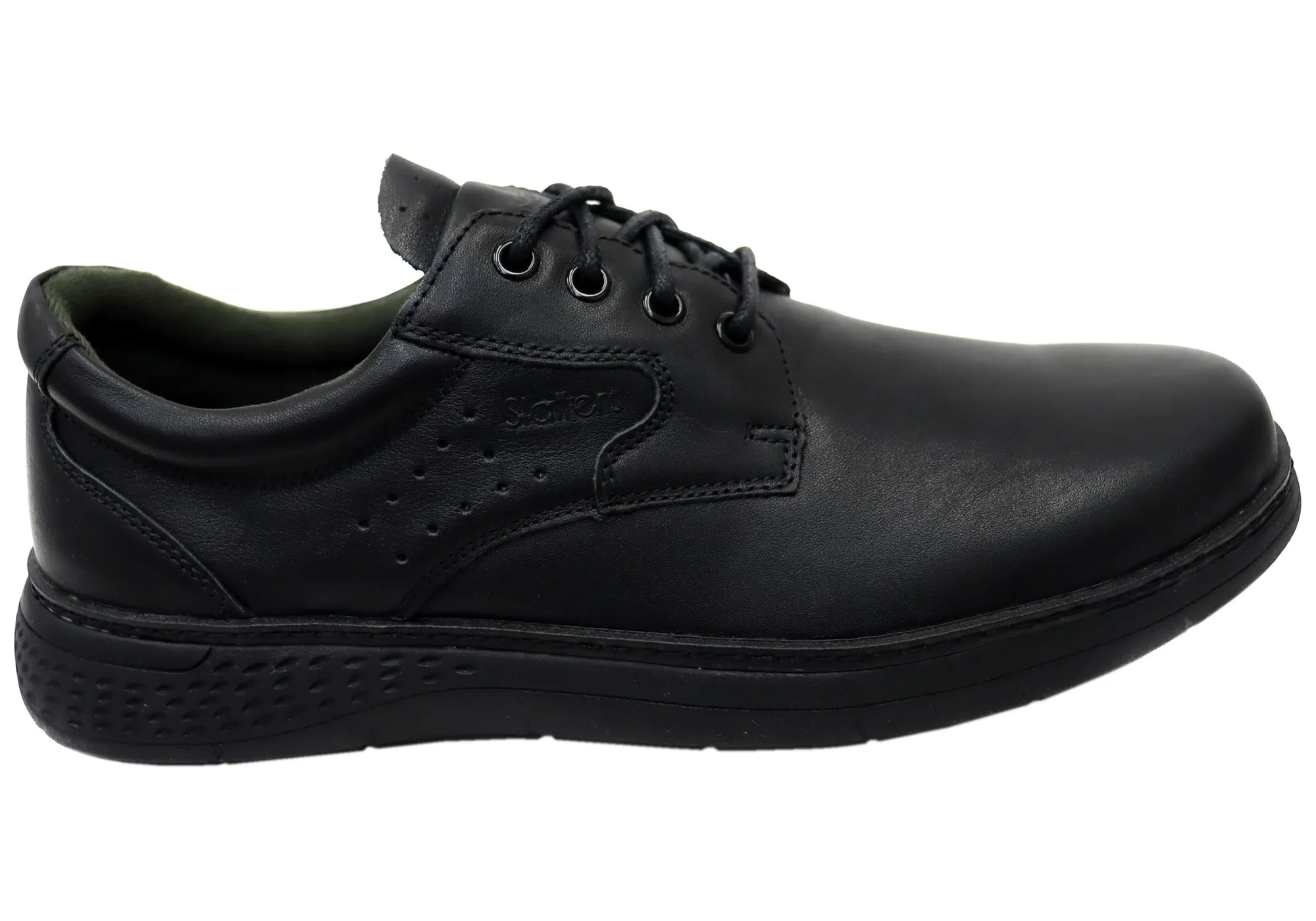 Slatters Premier II Mens Comfortable Leather Lace Up Dress Shoes Summer Heat Synthetic Upper