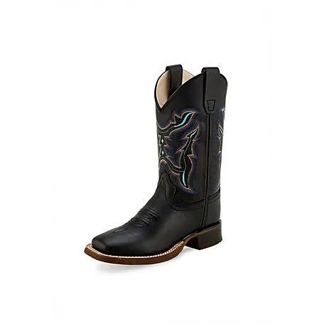 Durable Shell Winter Walker Old West Children's Black Jama Boot
